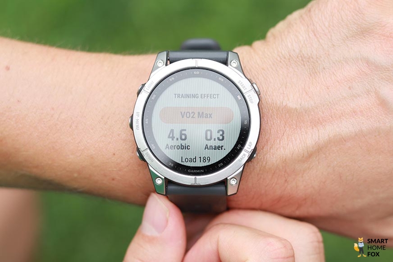Записанные данные тренировки на Garmin Fenix 7.